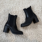 BOTTINES NOIRES TALONS MARIA - La Petite Somptueuse