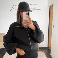CASQUETTE SIMILICUIR NOIR - La Petite Somptueuse