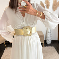 CEINTURE BOUCLE CARRÉE - La Petite Somptueuse
