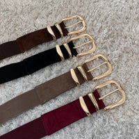 CEINTURE ELASTIQUE MARRON DONA - La Petite Somptueuse