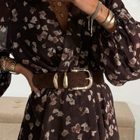 CEINTURE ELASTIQUE MARRON DONA - La Petite Somptueuse