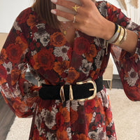 CEINTURE ELASTIQUE NOIRE DONA - La Petite Somptueuse