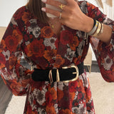 CEINTURE ELASTIQUE NOIRE DONA - La Petite Somptueuse