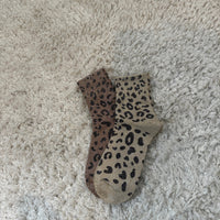CHAUSSETTES LEOPARD CAMEL - La Petite Somptueuse