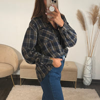 CHEMISE A CARREAUX + TOP MARINE ALOIS - La Petite Somptueuse