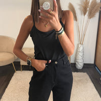 CHEMISE A CARREAUX + TOP NOIR ALOIS - La Petite Somptueuse