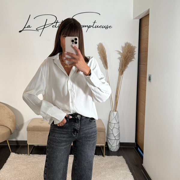 CHEMISE BLANCHE SOLENE - La Petite Somptueuse