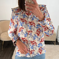 CHEMISE COL CLAUDINE BELLA - La Petite Somptueuse