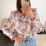 CHEMISE COL CLAUDINE BELLA - La Petite Somptueuse