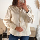 CHEMISE COQUILLAGE BEIGE - La Petite Somptueuse
