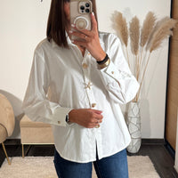 CHEMISE COQUILLAGE BLANC - La Petite Somptueuse