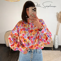 CHEMISE FLEURIE AMANDA - La Petite Somptueuse