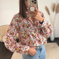 CHEMISE FLEURIE JEANNE - La Petite Somptueuse