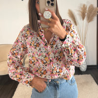 CHEMISE FLEURIE JEANNE - La Petite Somptueuse