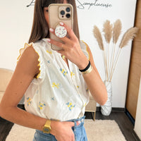 CHEMISE FLEURIE YANNA - La Petite Somptueuse