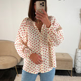 CHEMISE GAZE DE COTON FLEURI SELIA - La Petite Somptueuse