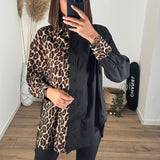 CHEMISE LEOPARD ET NOIR DANAE - La Petite Somptueuse