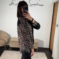 CHEMISE LEOPARD ET NOIR TRECY - La Petite Somptueuse