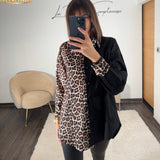 CHEMISE LEOPARD ET NOIR TRECY - La Petite Somptueuse