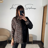 CHEMISE LEOPARD ET NOIR TRECY - La Petite Somptueuse