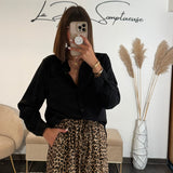 CHEMISE NOIRE FANNY - La Petite Somptueuse