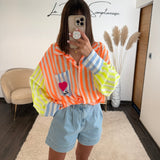 CHEMISE SUN LOVE ORANGE - La Petite Somptueuse