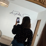 CHEMISE VELOURS FLEURI BLACKY - La Petite Somptueuse