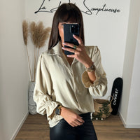 CHEMISIER BEIGE LORDY - La Petite Somptueuse