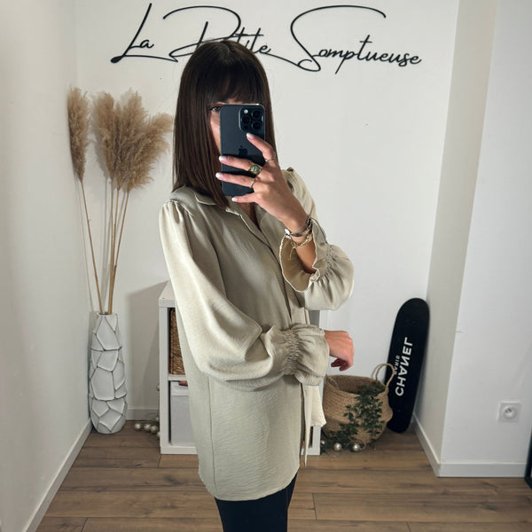 CHEMISIER BEIGE LORDY - La Petite Somptueuse