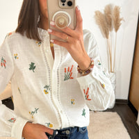 CHEMISIER BLANC MARGA - La Petite Somptueuse