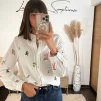 CHEMISIER BLANC MARGA - La Petite Somptueuse