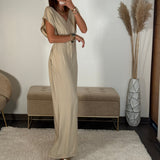 COMBINAISON BEIGE DARIA - La Petite Somptueuse