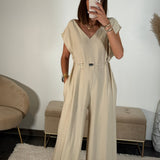 COMBINAISON BEIGE DARIA - La Petite Somptueuse