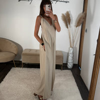 COMBINAISON BEIGE SUZY - La Petite Somptueuse