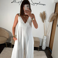 COMBINAISON BLANCHE SUZY - La Petite Somptueuse