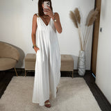 COMBINAISON BLANCHE SUZY - La Petite Somptueuse