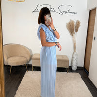 COMBINAISON BLEU CIEL THEA - La Petite Somptueuse