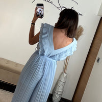 COMBINAISON BLEU CIEL THEA - La Petite Somptueuse