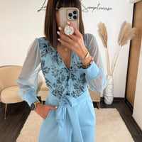 COMBINAISON BLEUE RUBY - La Petite Somptueuse