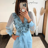 COMBINAISON BLEUE RUBY - La Petite Somptueuse