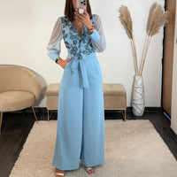 COMBINAISON BLEUE RUBY - La Petite Somptueuse