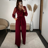 COMBINAISON BORDEAUX RUBY - La Petite Somptueuse