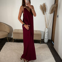 COMBINAISON BORDEAUX SUZY - La Petite Somptueuse