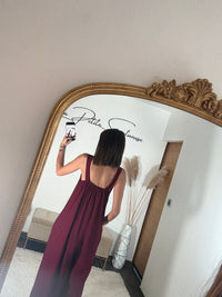 COMBINAISON BORDEAUX SUZY - La Petite Somptueuse