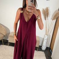 COMBINAISON BORDEAUX SUZY - La Petite Somptueuse