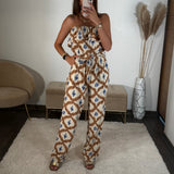 COMBINAISON BUSTIER MARRON AGATHE - La Petite Somptueuse