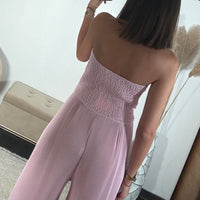 COMBINAISON BUSTIER ROSE ANNA - La Petite Somptueuse