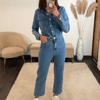 COMBINAISON EN JEAN MARION - La Petite Somptueuse