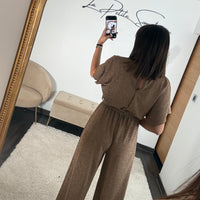 COMBINAISON GOLD PAILLETE LISA - La Petite Somptueuse