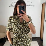 COMBINAISON LEOPARD JENNY - La Petite Somptueuse